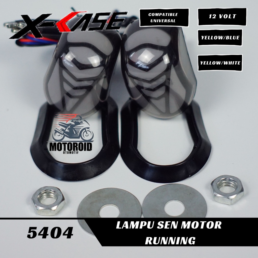 Sen Tempel Running KuraKura Ninja Lampu Sen Led Running Oval R15 V2 V3 Cbr150r Gsx Ninja R25 Klx UNIVERSAL