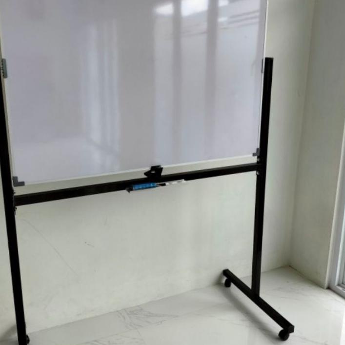 

BISA COD ✔️Whiteboard papan tulis 90 x 120 + standing|SQ3