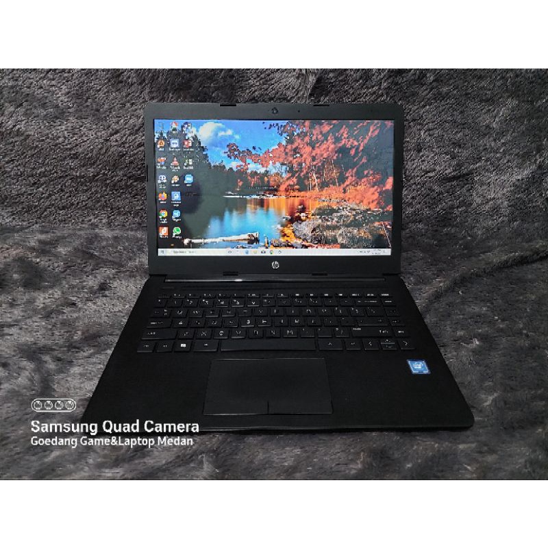 Laptop HP 14/Intel Celeron N4000/Ram 4GB/HDD 1TB/Bezzel Tipis/Mulus/Bergaransi