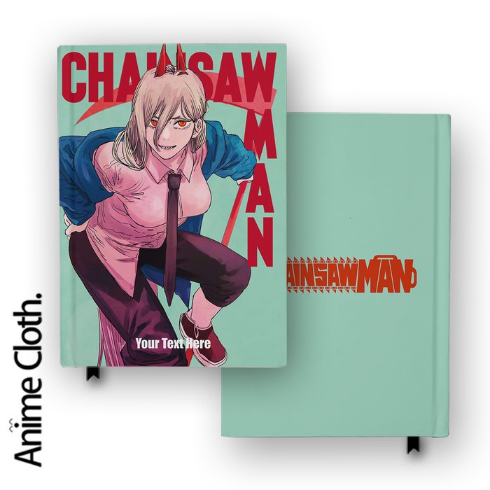 

Buku Catatan Notebook Chainsaw Man Power 1 Custom Nama Diary Hardcover