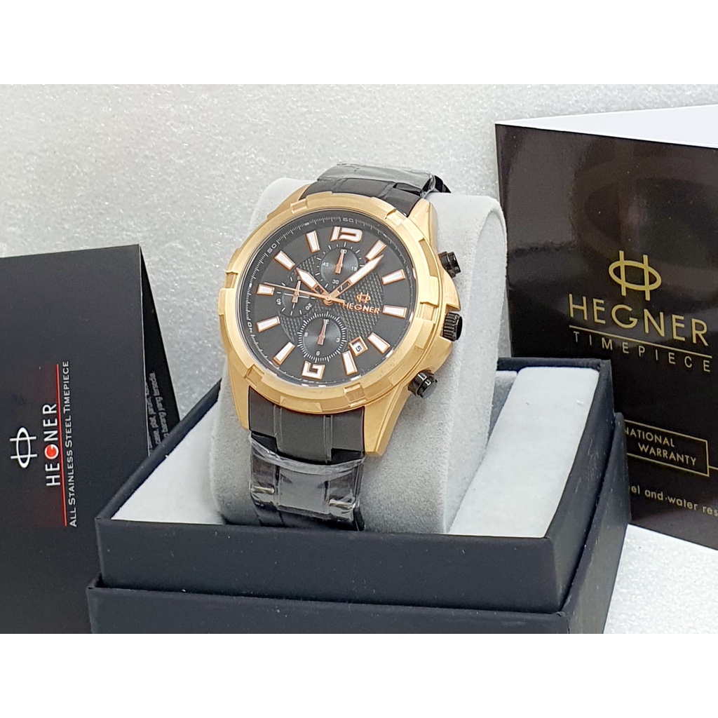 Jam Tangan Pria Hegner 1652 Original Garansi