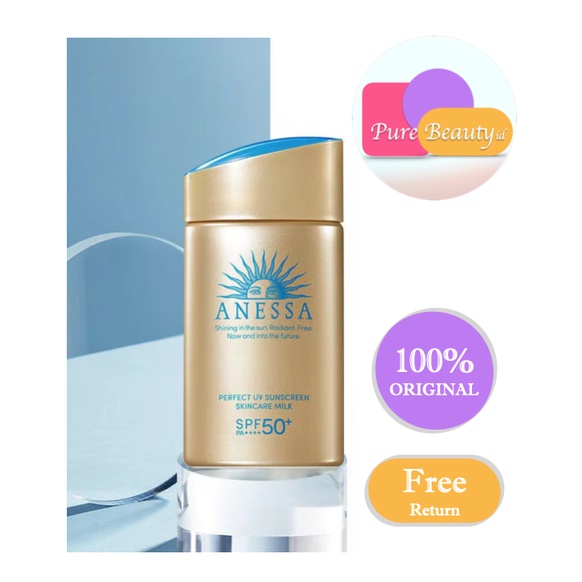 Anessa Perfect UV EXP2025 Sunscreen Skin Care Milk SPF 50+ PA++++ 60ml Anti kerutan Melembabkan kulit Waterproof  ❤ 100% Original ❤