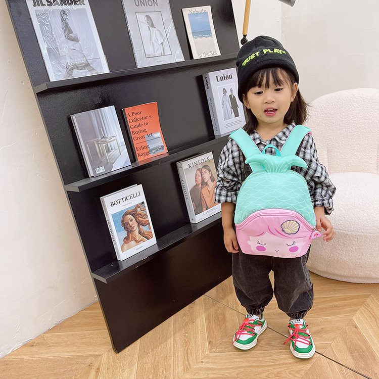 Tas Wanita  Ransel Anak Cute Mermaid Backpack Sekolah Import