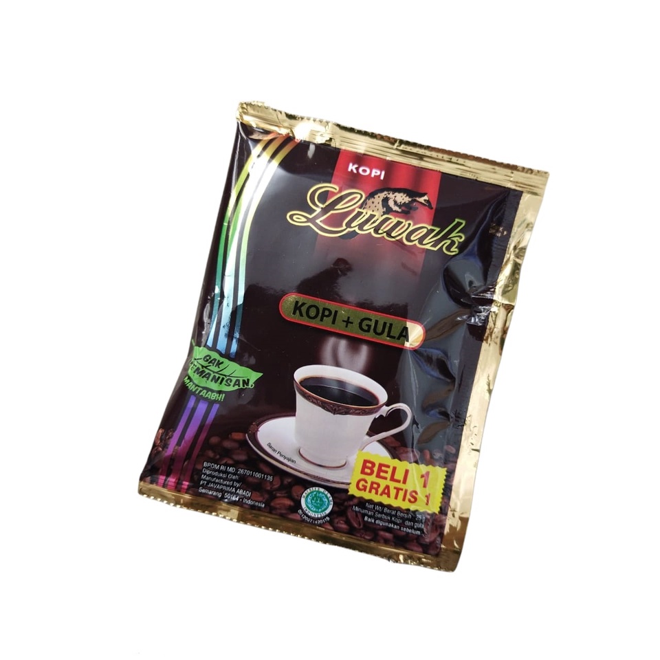 

Luwak Kopi Hitam + gula 1 Sachet