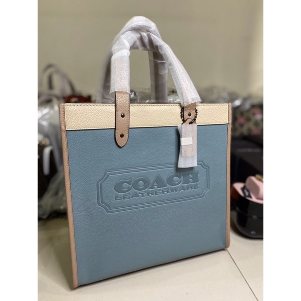 Coach c5026 field tote 30 sage multi