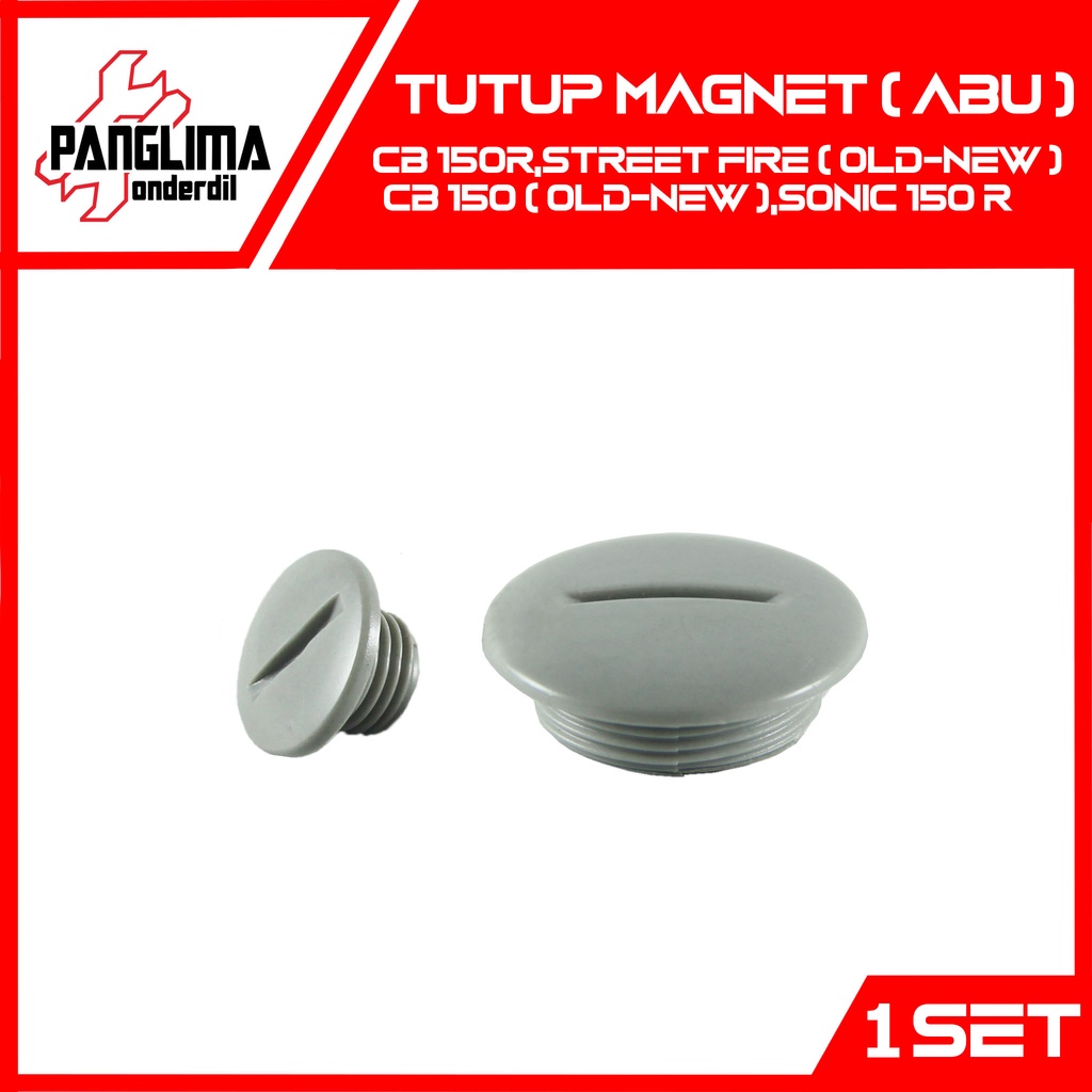 Tutup Magnet CB 150R-CB150R Street Fire New &amp; CB 150 R Old &amp; CBR 150 R &amp; Sonic Abu-Silver Kancing-Baut-Baud Blok-Bak Magnit-Mesin Besar-Kecil Set