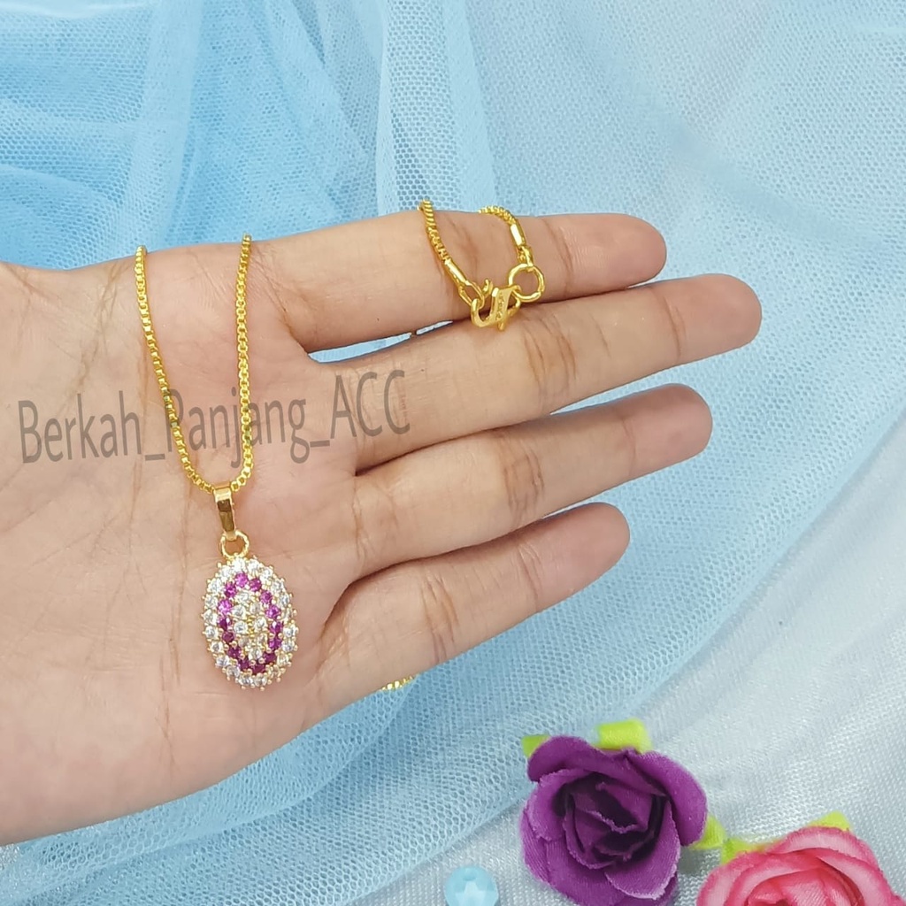 SET DEWASA RED DIAMOND ZIRCON LAPIS EMAS perhiasan super berkelas fashion korea anti karat dan anti luntur