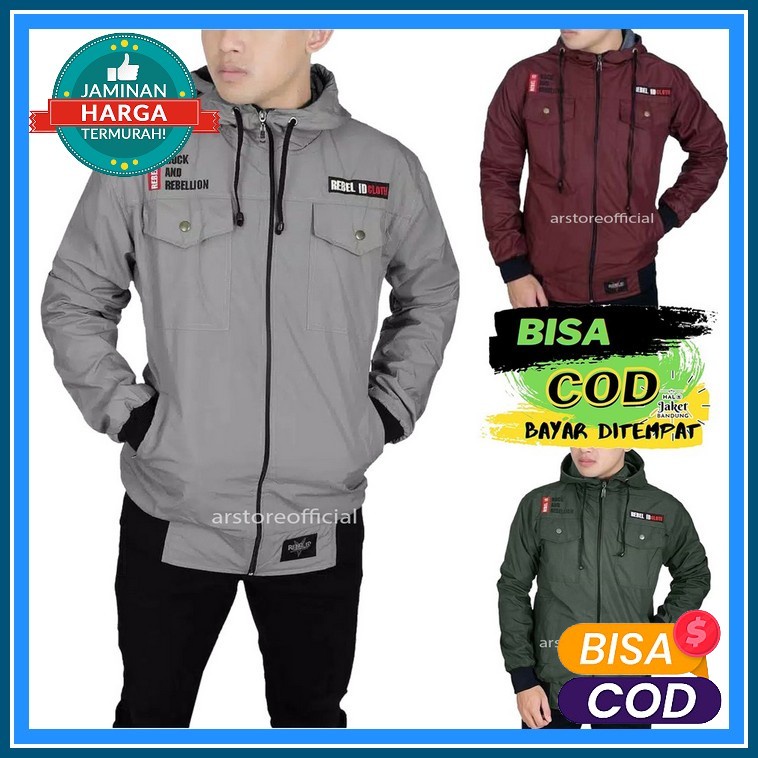 Jaket Tizzly Bomber Premium Patch Jaket Tebal Pria Jaket Pria Bomber Jaket Parasut Waterproof Jacket
