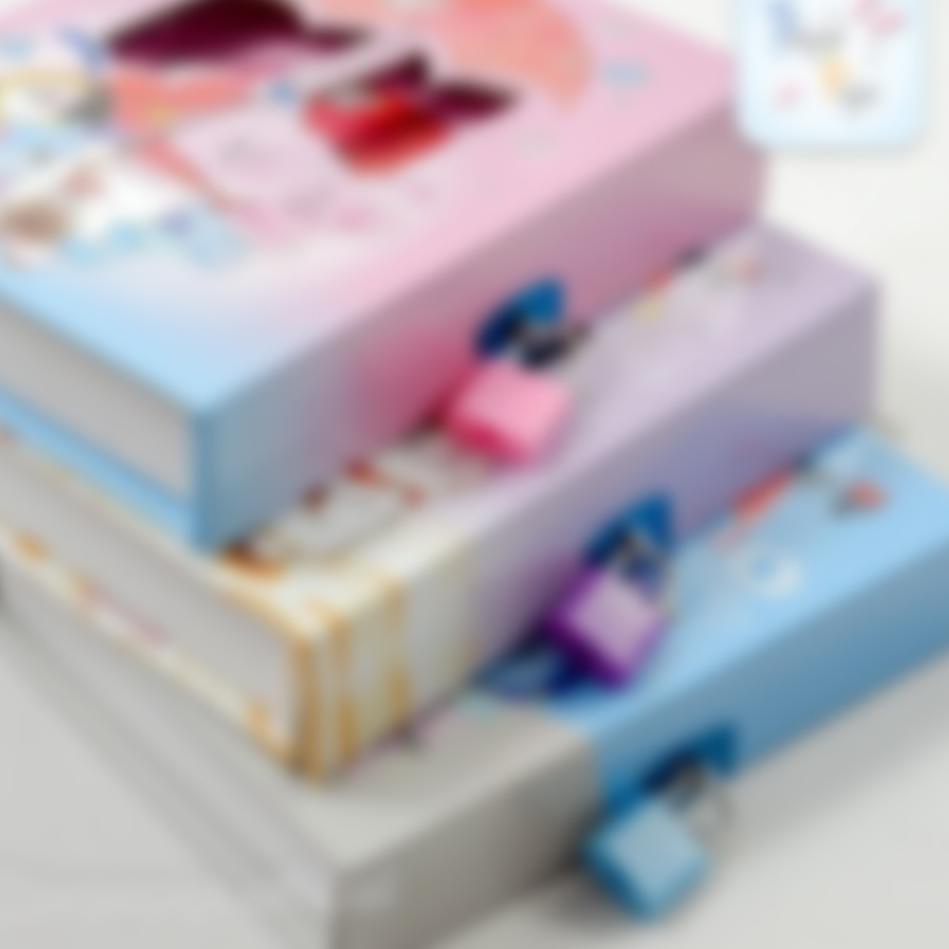 [PRODUK PRQTO] Buku Diary Korea Besar Note Book Dengan Kunci Gembok Tebal Lucu CWZ