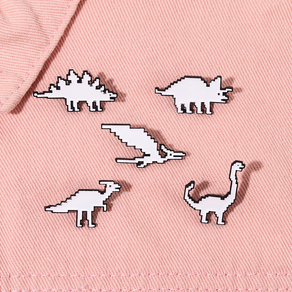 Bros Pin Enamel Bentuk Dinosaurus Untuk Hadiah Anak