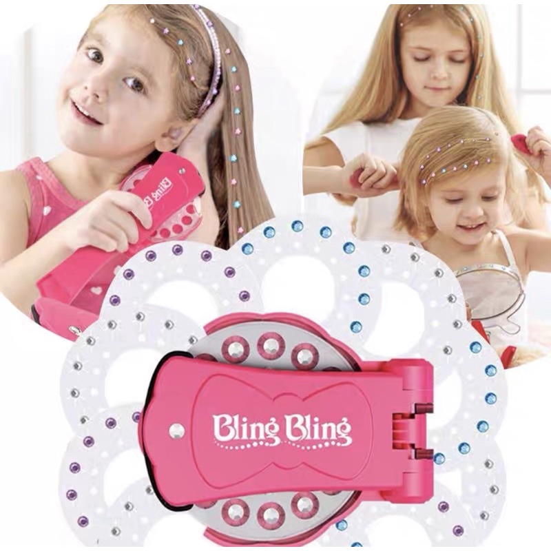 BLING BLING DIY  STAPLES HAIR DAIMOND, Mainan blinger anak, Mainan princess, blink blink rambut anak