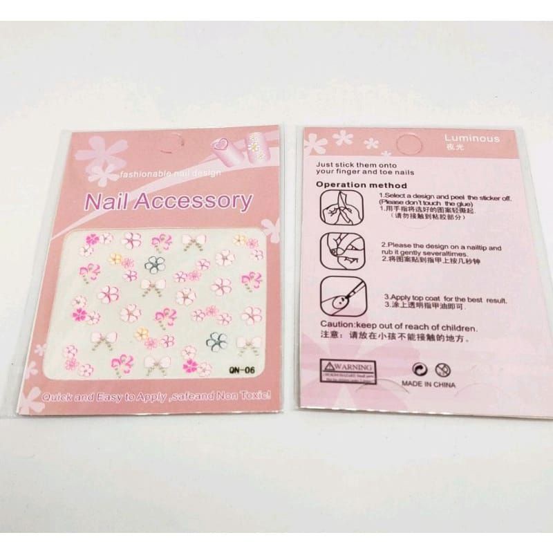 Stiker Kuku Anak dan Dewasa / Nail Sticker / Stiker Kuku Motif / nlshop