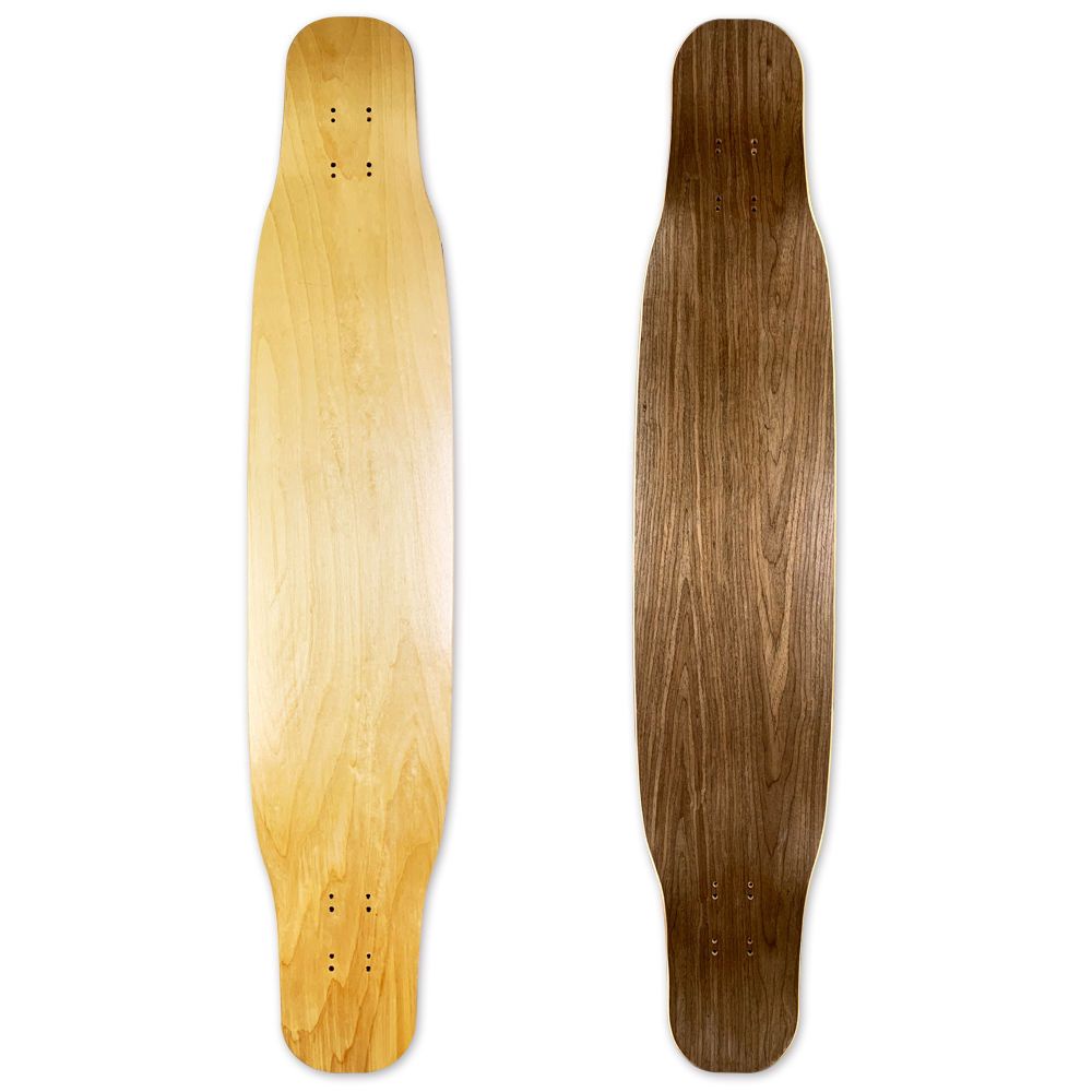 Skateboard Empat Roda Ukuran 46 Inch 117cm Permukaan Papan Jalan Ringan Permukaan Kayu Maple