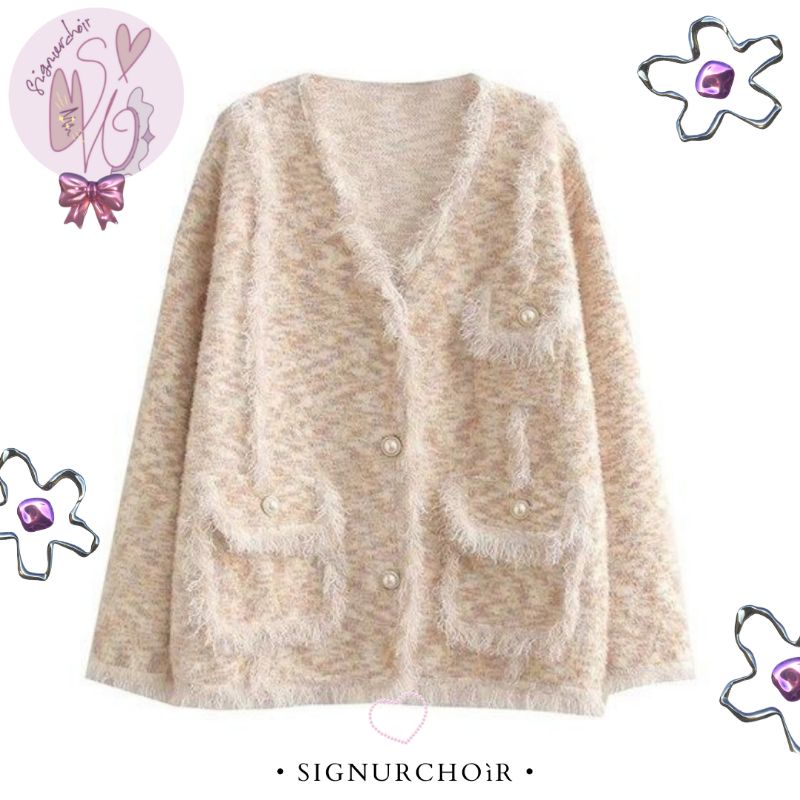 Sweater lucu - Knitwear lucu - Knit sweater lucu - Knitwear import - Cardigan korea