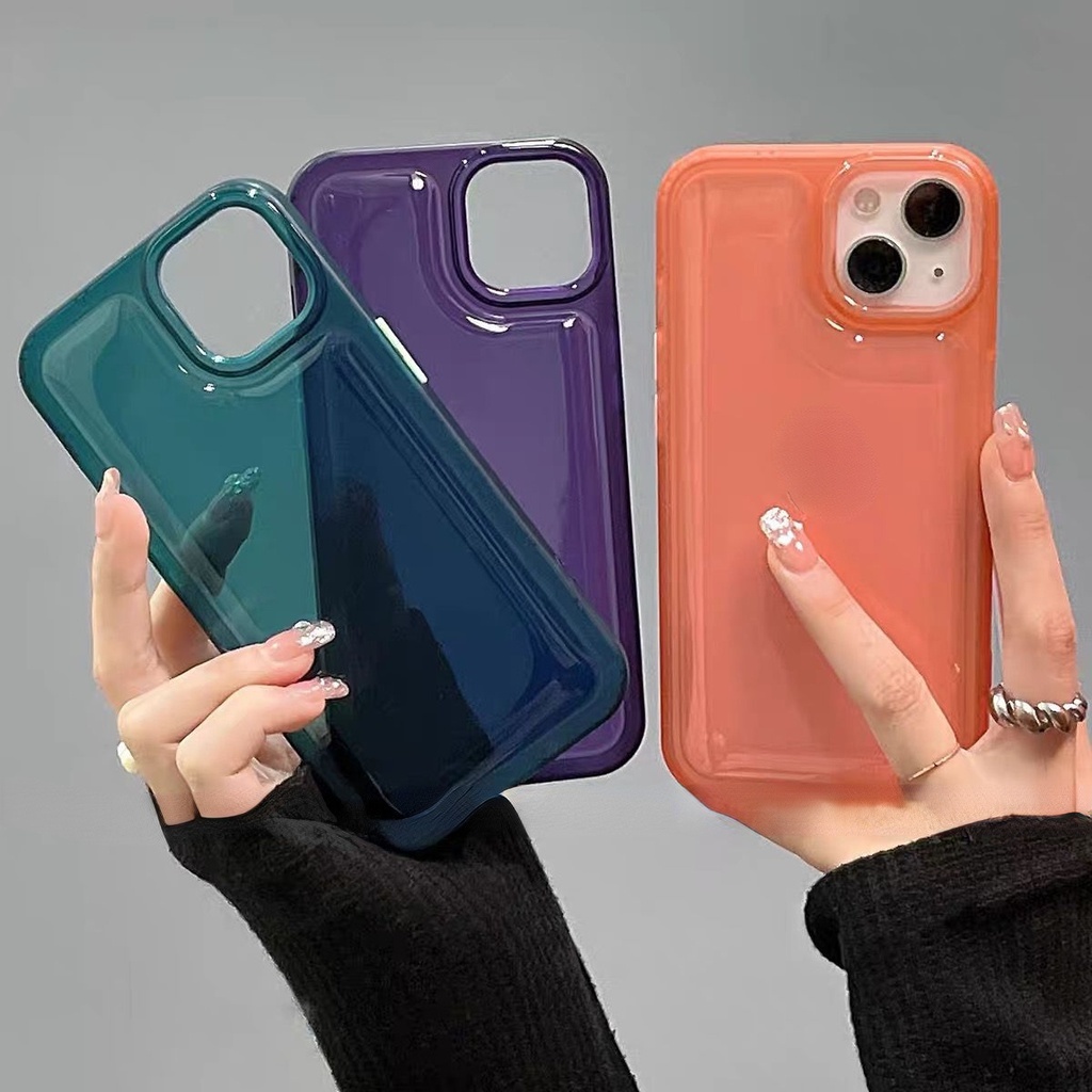 Casing Soft Case Silikon Warna Polos Untuk IPhone 12 13 14 11 Pro Max X Xs Max Xr ttgfh