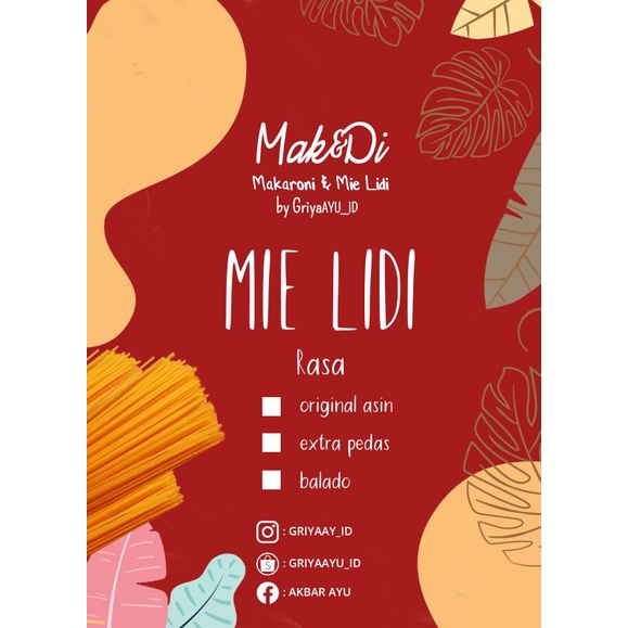 

❤️ MIE LIDI EXTRA PEDAS