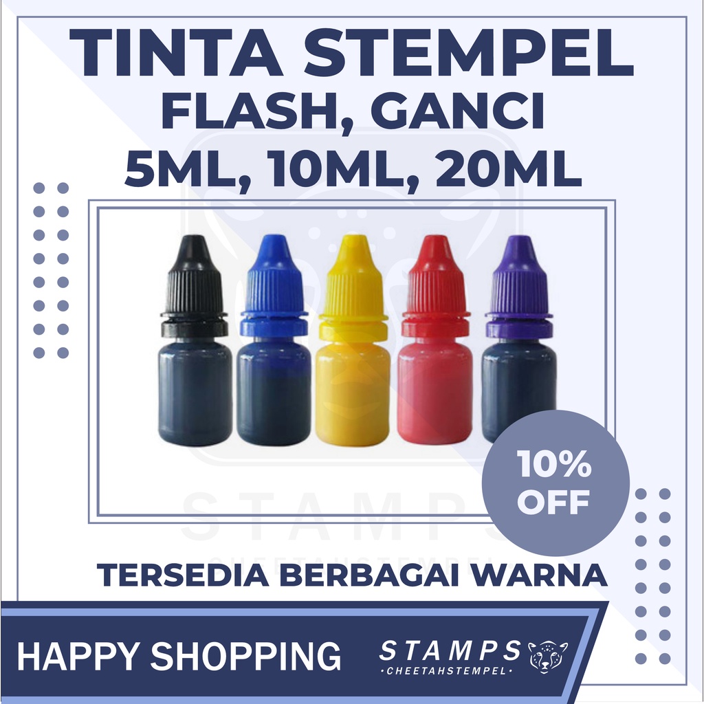 

TINTA STEMPEL FLASH/GANCI 5ML, 10ML, 20ML