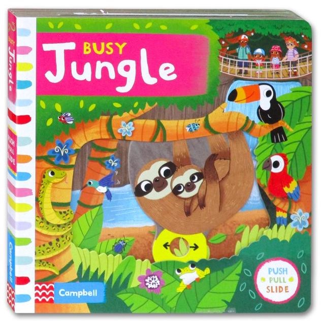 

Promo Busy Jungle - Push Pull Slide Board Book