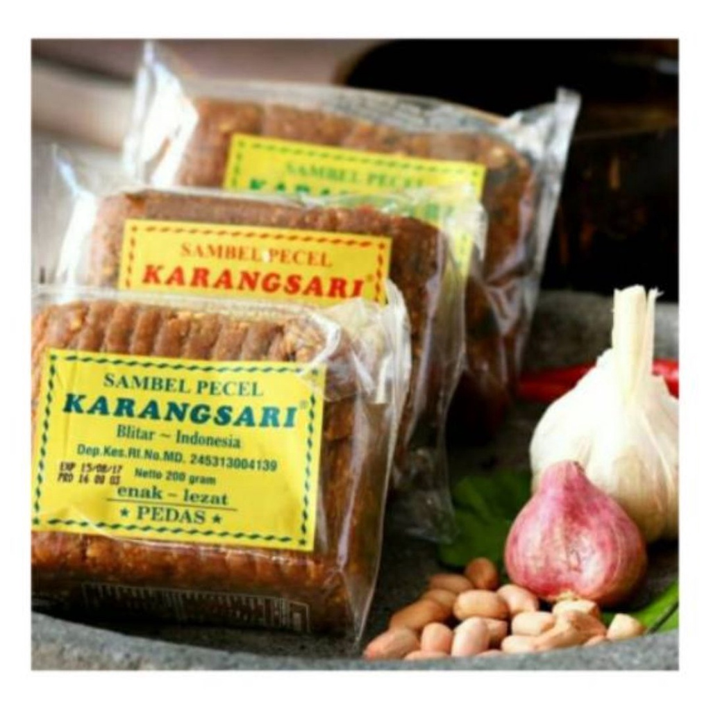 

Sambal / Bumbu Pecel KarangSari / Karang Sari Asli Blitar 200 Gram