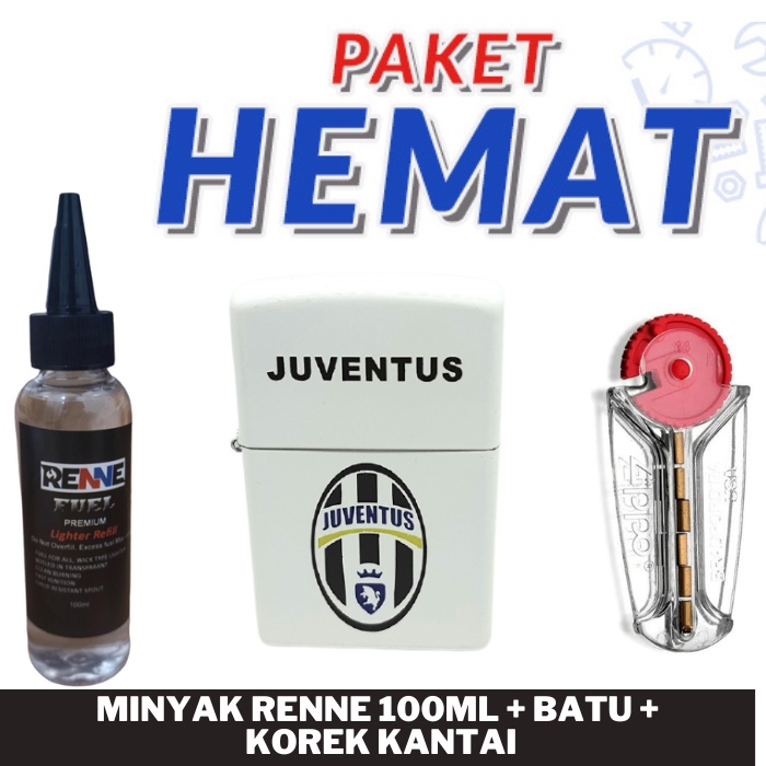 PAKET KOMPLIT KOREK KANTAI JUVENTUS PLUS MINYAK DAN BATU