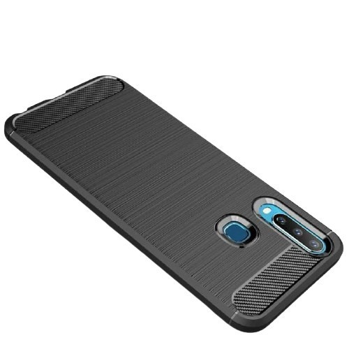 CASE SLIM FIT CARBON IPAKY VIVO Y11 2019 SOFTCASE - GA