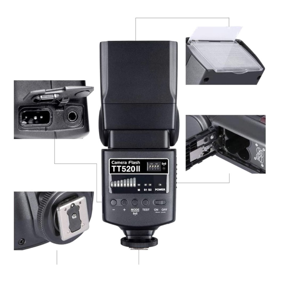 Godox TT520 II Camera Flash GARANSI RESMI
