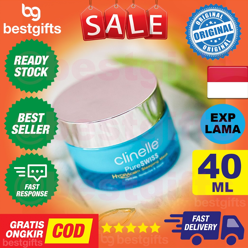 CLINELLE PURESWISS HYDRACALM CREAM KRIM PELEMBAB WAJAH 40 ML