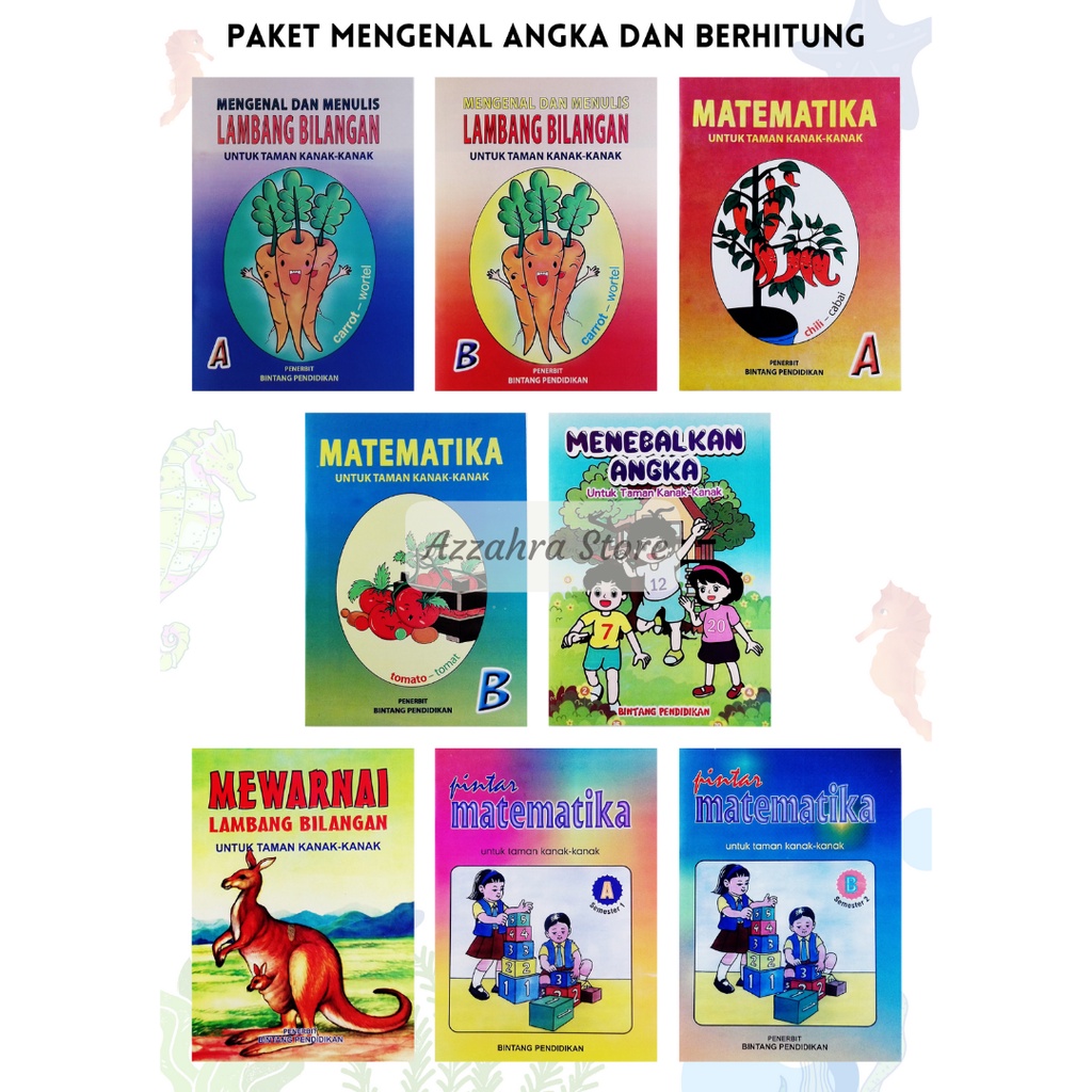 Buku Paket Anak TK Paud Mengenal Angka Dan Berhitung Bintang Pendidikan