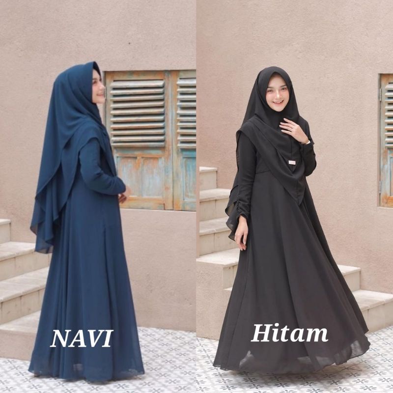 dress set hijab by tibyan hijab
