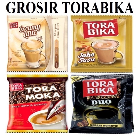 

Grosir kopi sachet Torabika duo, susu coklat, creamy latte, jahe susu (satu renceng)