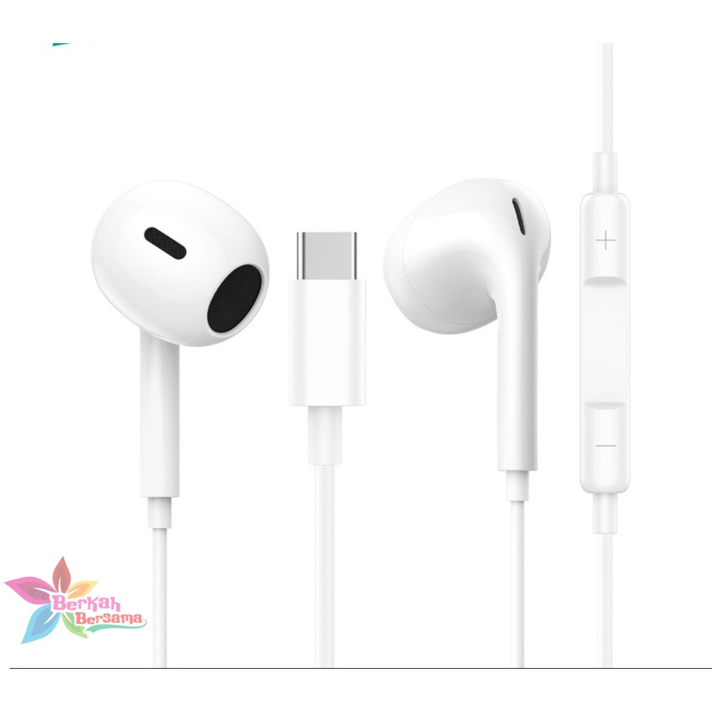 DIINAMI Earphone headsfree Hf Type C Headset Type-C Samsung Xiaomi Oppo Vivo Huawei INFINIX FOR ALL TYPE PLUS MIC ORIGINAL BB7277