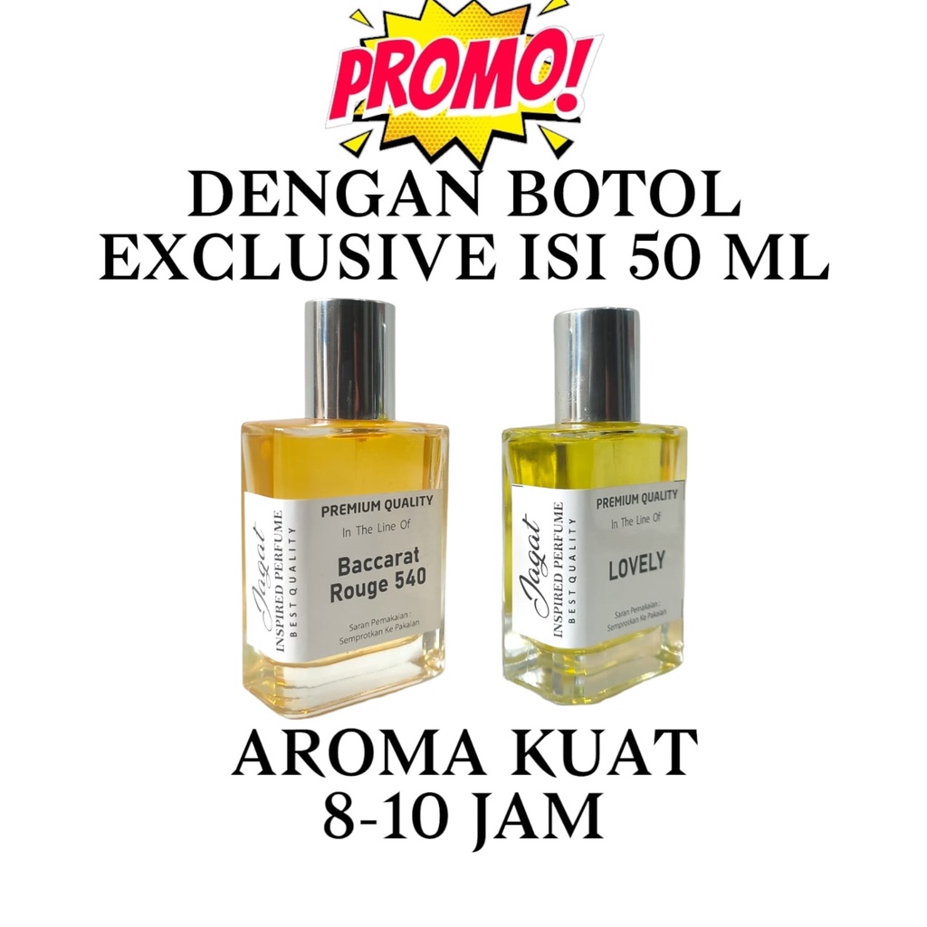 (50KTK JGT) PARFUM INSPIRED PREMIUM KUALITAS TERBAIK. PARFUM TAHAN LAMA 50 ML BERBAGAI AROMA.PARFUM REFILL ISI 50 ML.