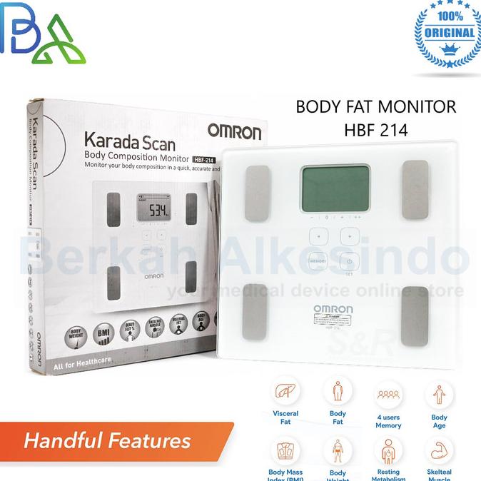 Omron Body Fat Monitor HBF 214 - Timbangan digital Omron HBF214