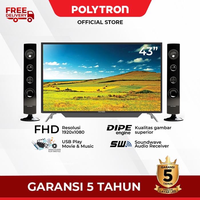 POLYTRON Cinemax Digital TV 43 inch PLD 43TV1556