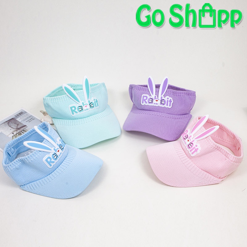 Topi Anak Perempuan Rajut Motif Rabbit Lucu Import Fashion Korea Terbaru - Visor Sport Hat Kekinian CP06