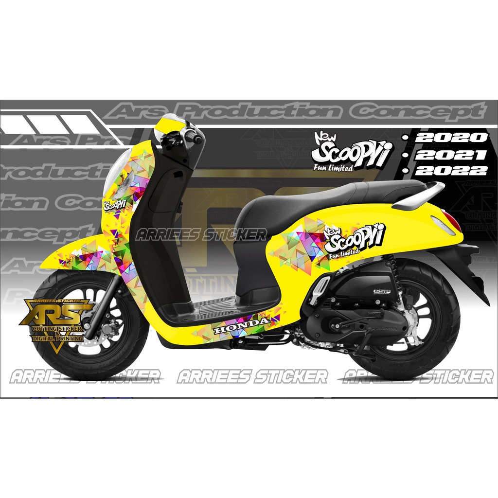 sticker decal all new scoopy prestige 2022.decal scoopy 2020 . 2021 . 2022 full body