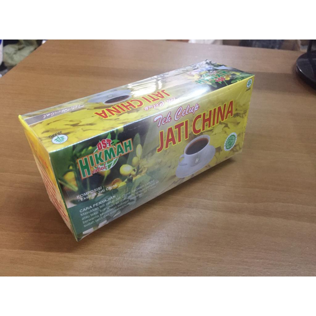 Beauty Jaya - [ COD ] Teh Celup Daun Jati Cina Hikmah - Teh Diet Detox - Teh Penurun Berat Badan - Teh Peluntur Lemak Ampuh