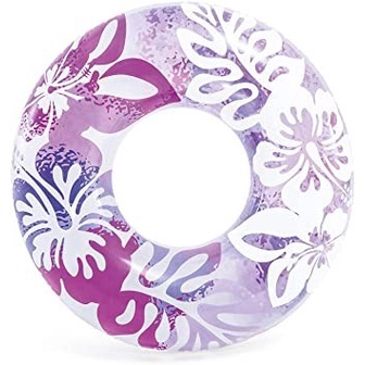 INTEX 59251 Ban Renang Clear Color Tube Swimming Float Raft Flower (MBS)