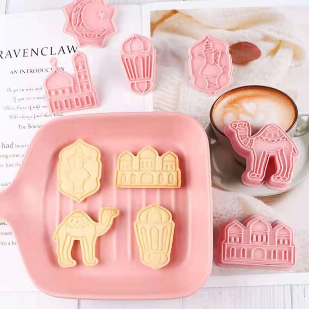 Cookie Cutter 3D Set Cetakan Cookies Lebaran Idul Fitri Christmas Hari Raya Natal Xmas Motif Animal Onta Kelinci Ikan Barongsai Santa Claus Cookies Kue Kering