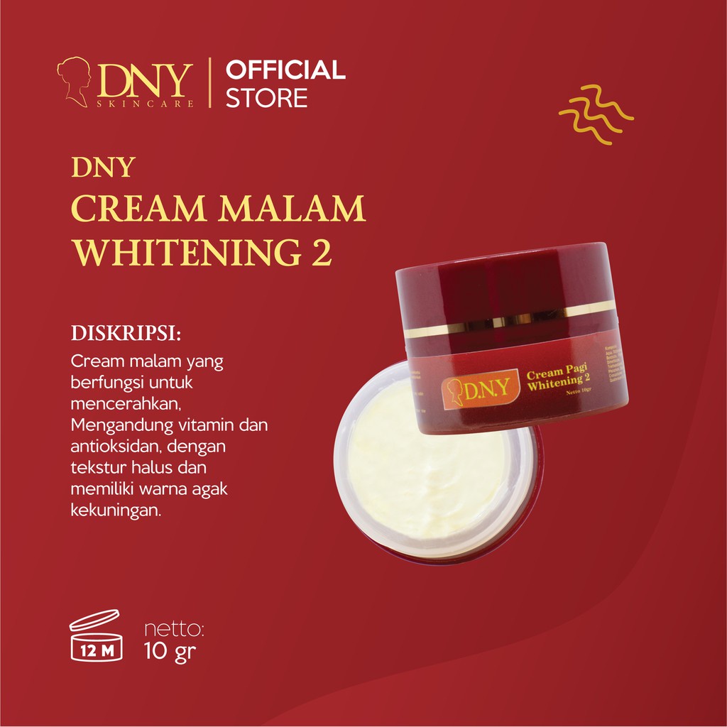 [ Barang Ready ] Cream Malam Whitening 2 DNY Scincare / DNY klinik / Original