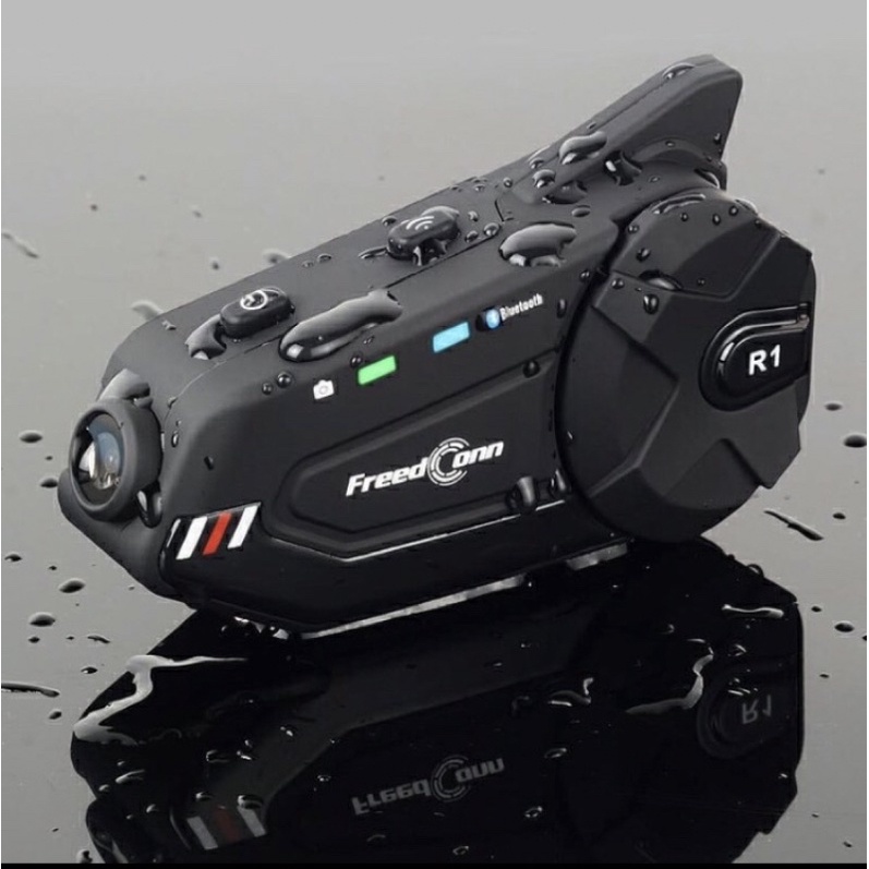 Intercom Freedconn R1 Plus + Bluetooth Intercom Helm Full HD Camera 6 Rider Not Freedconn f1 Plus