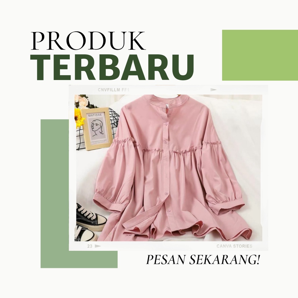 Atasan Blouse Rempel Baju Muslim Wanita KD 08