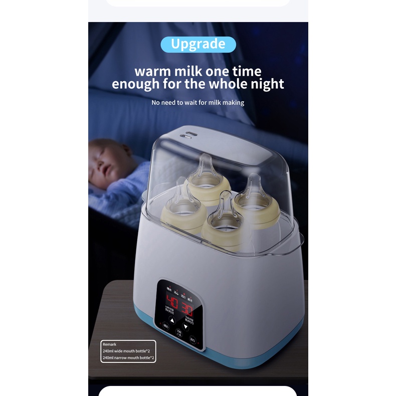 BLUE SKY Baby Feeding Bottle Warmer Heater Bottle sterilizer BPA Alat Steril Botol Susu Bayi Penghangat Botol susu Alat Steril Botol