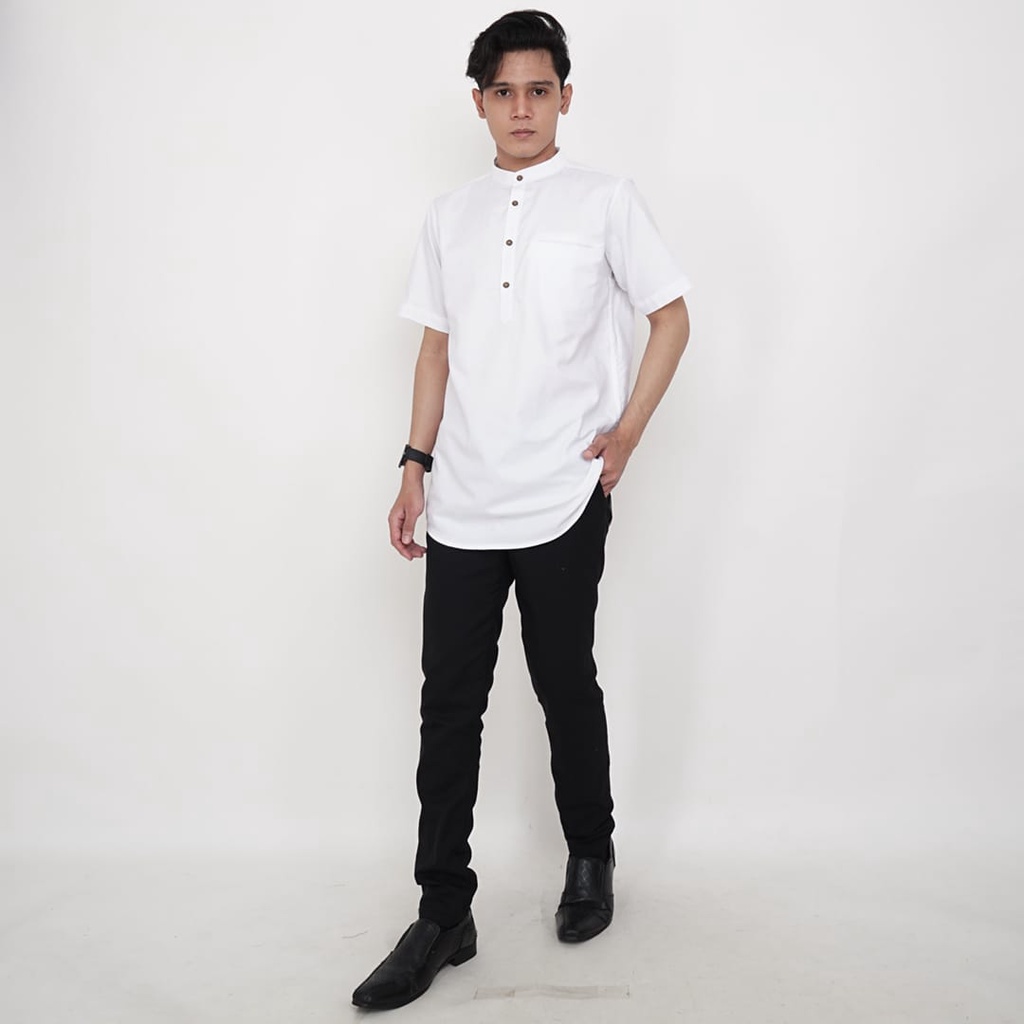 Kurta Putih Dewasa Bahan Oxspor