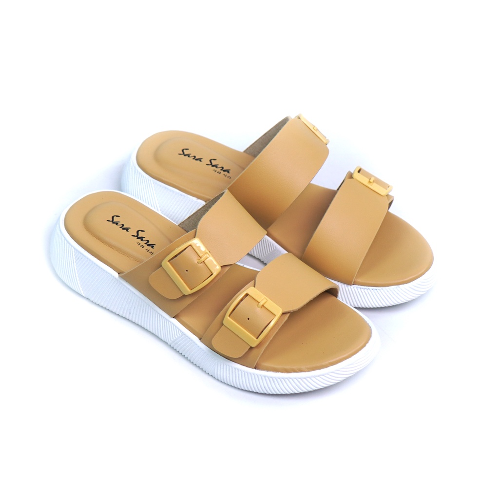 Sara Sara JEAN Sandal wanita casual sendal slop model ban dua cewe santai