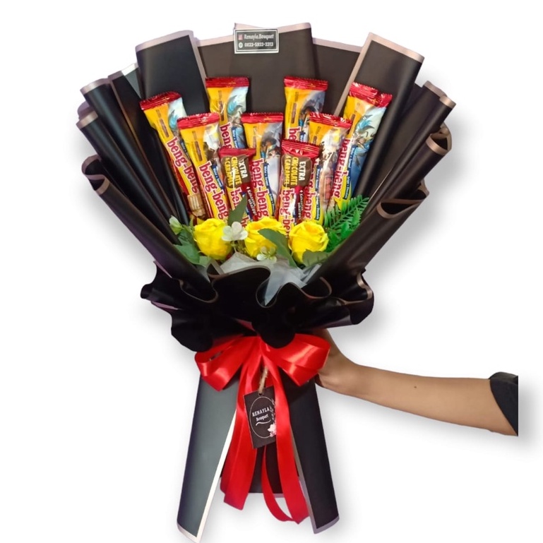 

Buket Bouquet Snack Cokelat Custom Sukasuka