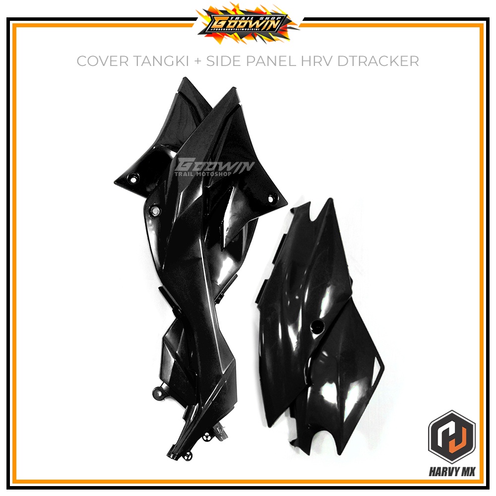 Paket Legshield Cover Tangki HRV KLX BIGFOOT / DTRACKER NEW Cover Body Depan Side Panel BF / DT NEW