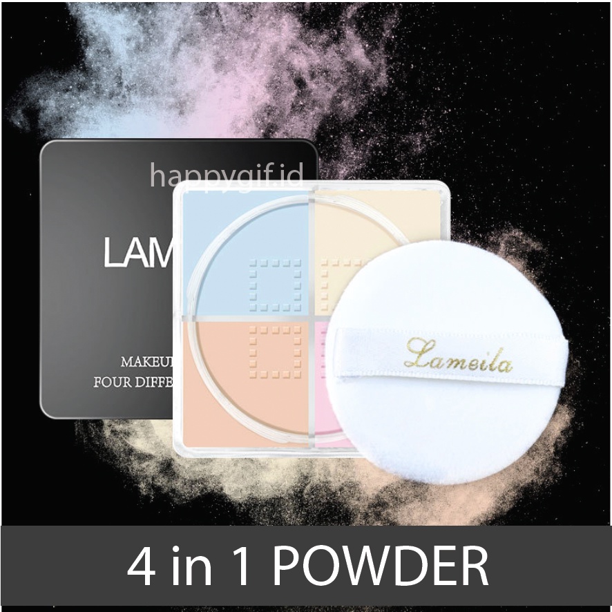 LAMEILA  4 Color Loose Setting Powder Oil Control and Brightening Powder Bedak LA194 5057