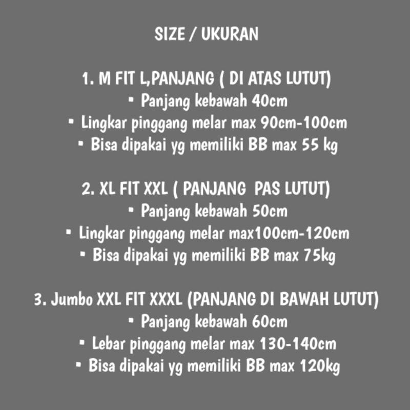 PAKET 2 Pcs / Celana Pendek Kolor Pria BIG SIZE  XXXL TEBAL