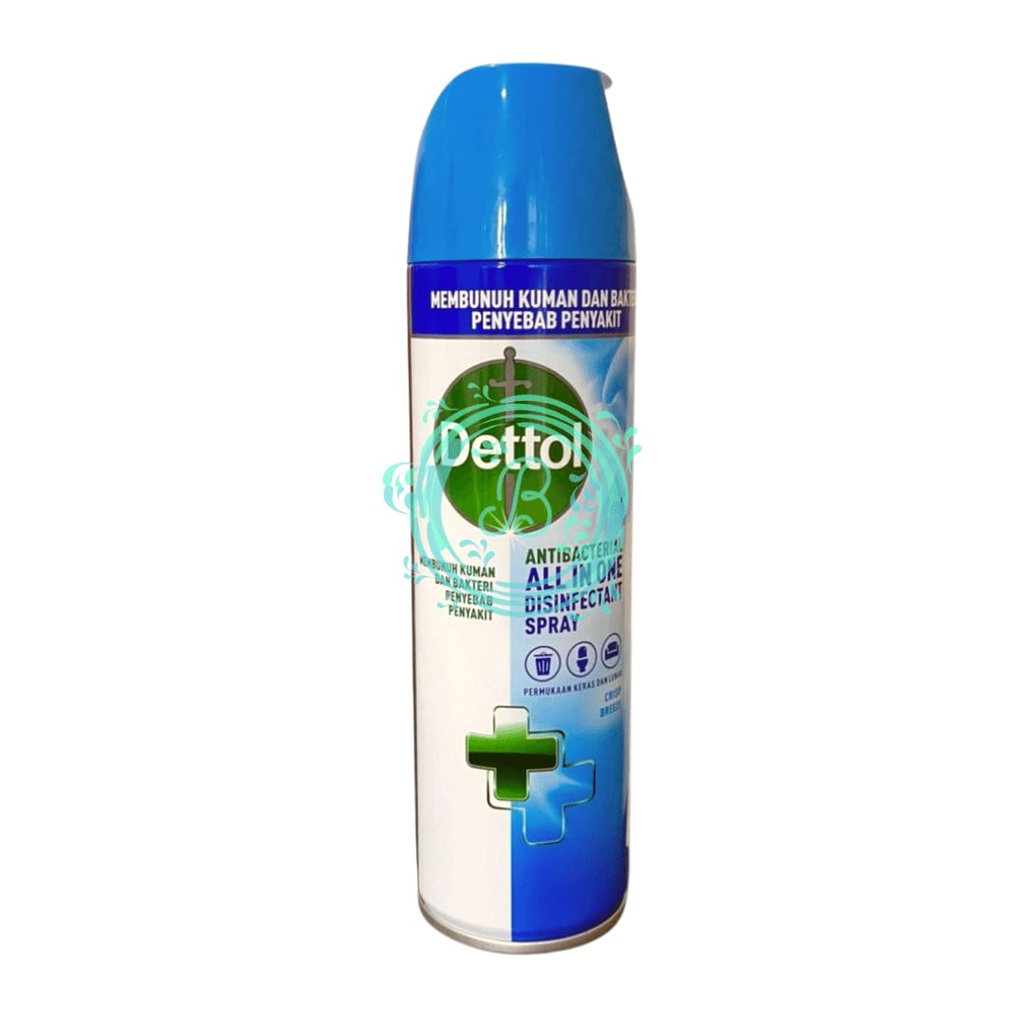Dettol Spray Disinfectan  225ml Crisp Breeze Antibacterial Detol Disinfektan Bunuh Kuman Cepat